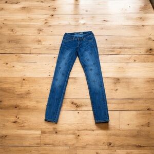 Old Navy Rockstar Low Rise Blue Star-Print Skinny Jeans